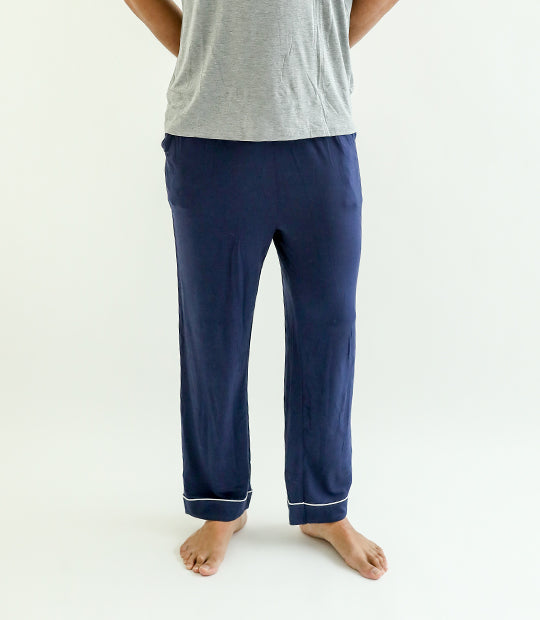 Homadles Mens Lounge Pants- Stretch Casual Realxed Fit Cotton linen with  Pockets Button Men's pants Black L - Walmart.com